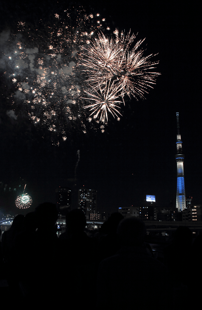 隅田川花火大会の様子